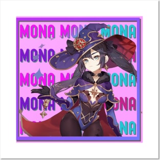 Genshin Impact Mona Posters and Art